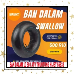 Ban Dalam Swallow Ukuran 5.00 - 10 Pentil Pendek Untuk Suzuki ST20 truntung, ATV, morris, Daihatsu Hijet 55, S38