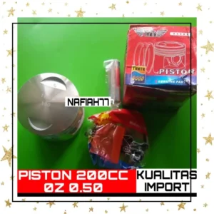 PISTON VIAR 200CC OVER SIZE 0,50 KAISAR RADIATOR SPAREPART MOTOR RODA TIGA