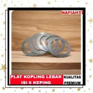 (KUALITAS PREMIUM)PLAT KOPLING LEBAR ISI 6 KEPING VIAR NEW SPARE PARTS RODA TIGA