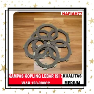 (KUALITAS MEDIUM)KAMPAS KOPLING LEBAR ISI 7 VIAR 150CC VIAR 200CC VIAR 300CC SPARE PARTS RODA TIGA