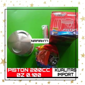 PISTON VIAR 200CC OVER SIZE 0,100 KAISAR RADIATOR SPAREPART MOTOR RODA TIGA