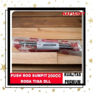 (KUALITAS PREMIUM) PUSH ROD PUSROT SUMPIT VIAR 200 CC SPARE PARTS MOTOR RODA 3 DLL