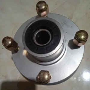 (KUALITAS PREMIUM) TROMOL DEPAN ASSY BAUT 4, UNTUK VIAR KAISAR NOZOMI HEPPY APPKTM HTM COCOK UNTUK SEMUA MERK MOTOR RODA 3 YG BAUT 4