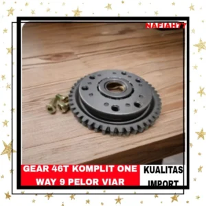(KUALITAS IMPORT) GEAR 46T KOMPLIT ONE WAY 9 PELOR GIGI 46T ONE WAY VIAR 9 PELOR GER 46T KOMPLIT WANWE VIAR